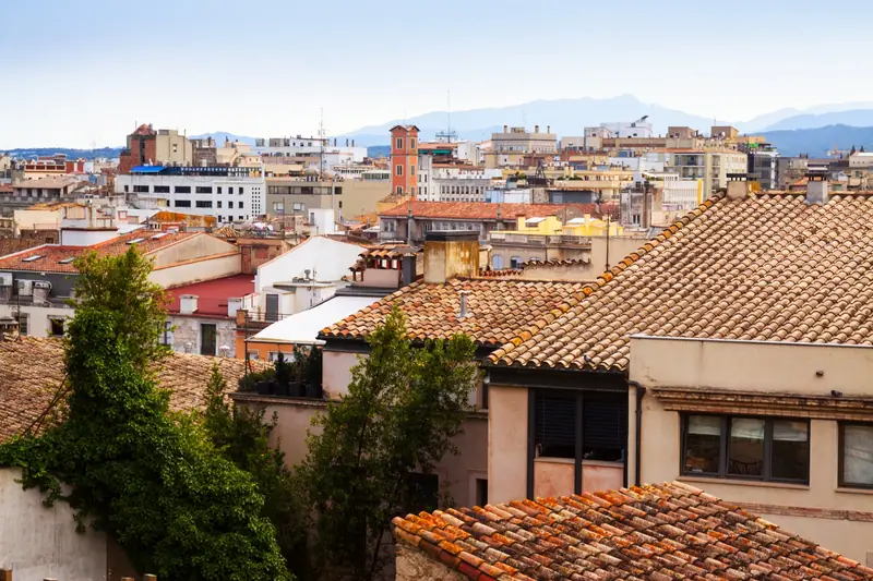 Telhados de casas em Portugal